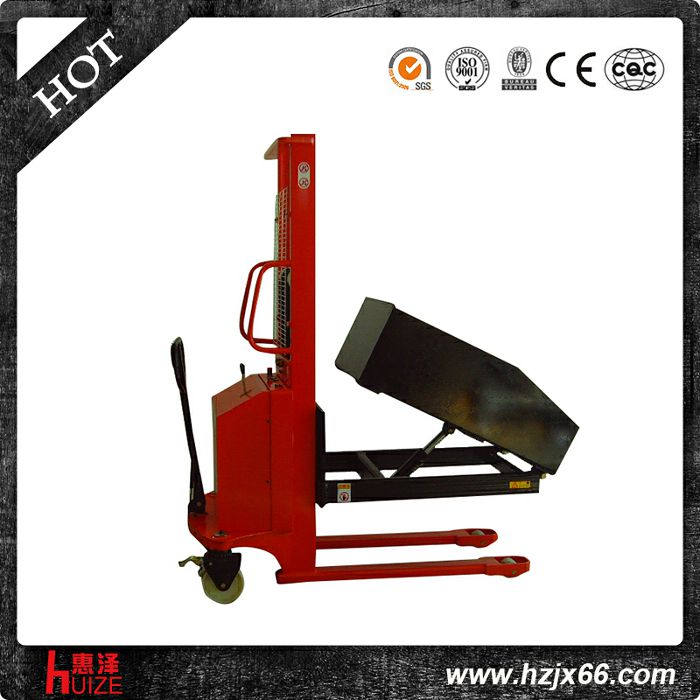 翻轉(zhuǎn)倒料半電動(dòng)堆高車(chē) 翻轉(zhuǎn)倒料半電動(dòng)堆高車(chē)